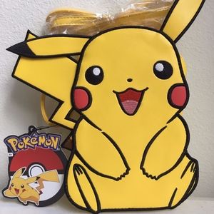 NEW Pikachu Pokemon Purse Vegan Leather Bag